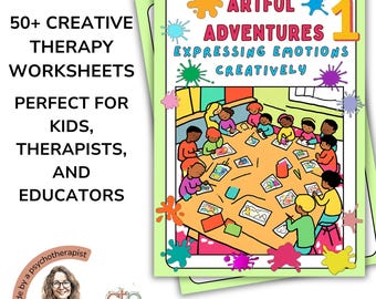Kids Mental Health Workbook: Art Therapy, Emotional Regulation (Printable)