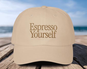 Espresso Yourself Embroidered Hat: Custom Coffee Lover Gift