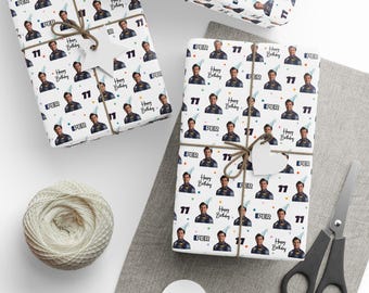 Checo Perez Wrapping Paper, Gift Wrapping Sergio Perez Paper, F1, F1 Driver, Red Bull Birthday Paper, Formula 1, Birthday Paper