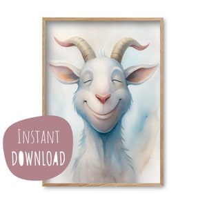 Póster infantil "Stefan Steinbock" para imprimir, descarga instantánea, cuadro de pared digital, habitación infantil, habitación de bebé, cartel de animales personalizable