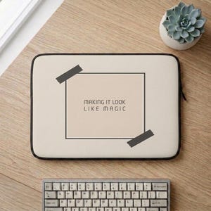 DevOps Laptop Sleeve: Making It Look Like Magic, Beige Neoprene 13″/15″