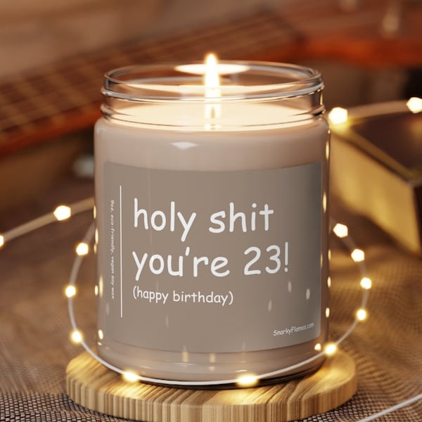 23rd Birthday Gift Candle, 23rd Birthday Gifts for Her, 23rd Birthday Gift Ideas, Personal 23rd Birthday Unique Gifts, Gift for Woman
