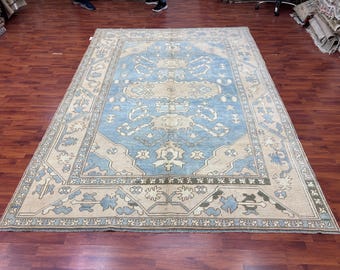 200x300 Oushak Teppich - Handgemachter Anatolischer Schlafzimmer Teppich - Türkischer handgewebter Teppich