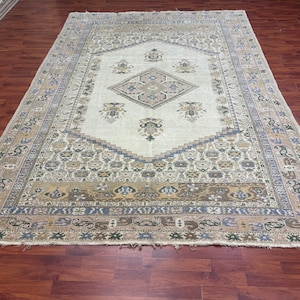 10.0x7.1 ft Antique Handmade Turkish Rug Top Quality Turkish rug Home Decor Rug Vintage Rug Tribal Antique Rug, Colorful rug