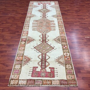 11.6x3.11 ft Antique Handmade Turkish Rug Top Quality Turkish rug Home Decor Rug Vintage Rug Tribal Antique Rug, Colorful rug