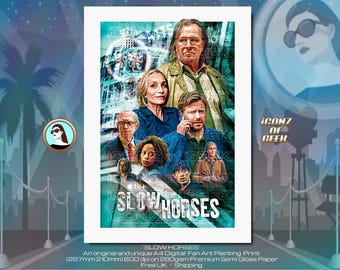 SLOW HORSES - Jackson Lamb - River Cartwright - A4 Fan Art Print