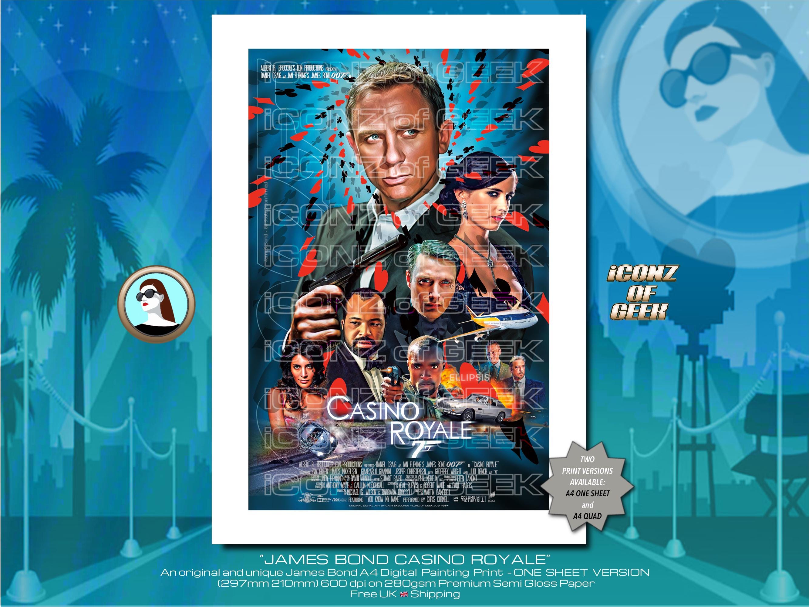 JAMES BOND 007 - Casino Royale - Daniel Craig - Fan Art Print