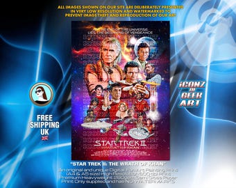 La colère de Khan - Impression artistique fan rétro