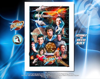 BLAKE’S 7 - Retro Fan Art Poster Print