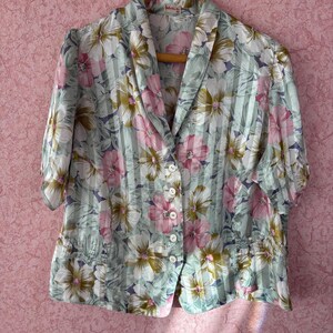 Vintage Elegant Printed Blouse main image 1
