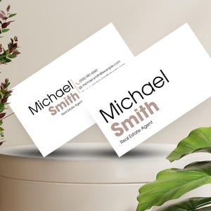 Real Estate Business Card Template, Business Card, Real Estate Business Card, Modern Business Card, Editable Business Card Template