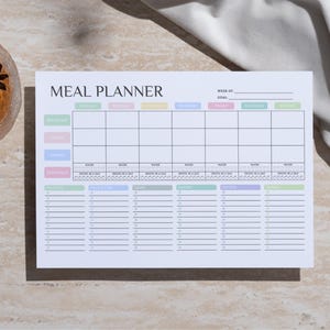 weekly meal planner
printable
meal planner
food diary
food journal
meal tracker
grocery list
kitchen inventory
meal prep
meal plan
shopping list
daily meal planner
meal planner pdf