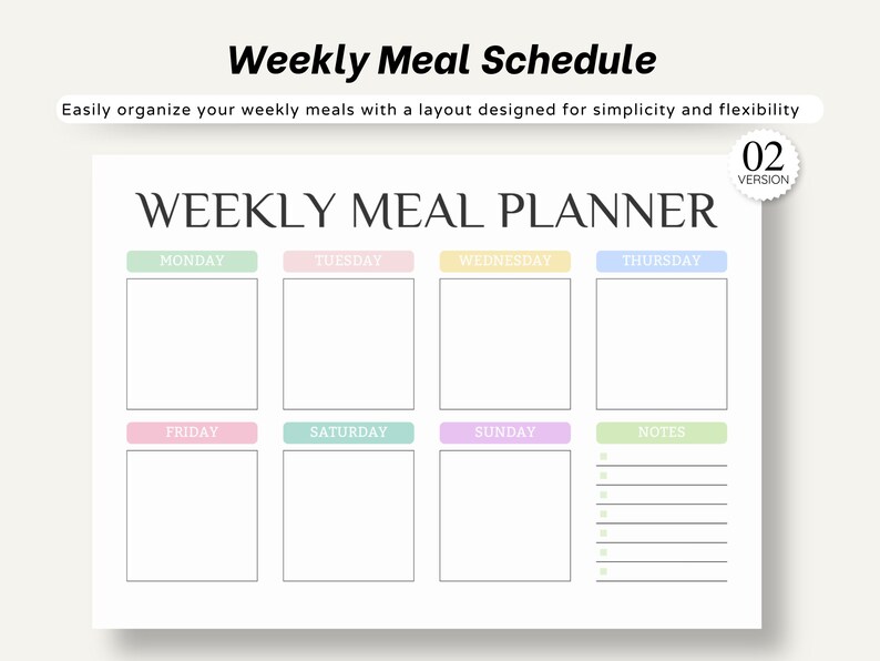 weekly meal planner
printable
meal planner
food diary
food journal
meal tracker
grocery list
kitchen inventory
meal prep
meal plan
shopping list
daily meal planner
meal planner pdf