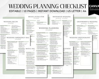 Ultimate Wedding Checklist Template: Bridal Planner (PDF)