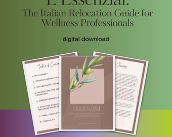 Italy Relocation Guide PDF- for Expat Wellness Professionals