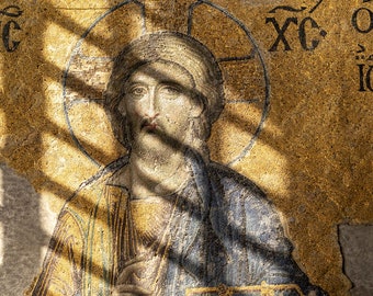 fresco detail from Hagia Sophia