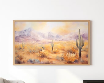 Arizona Samsung Frame TV Art | Arizona Desert Art | Samsung Art Tv Frame | Cactus Tv Art Download | Art For Samsung Frame TV