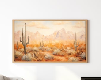 Arizona Samsung Frame TV Art | Arizona Desert Art | Samsung Art Tv Frame | Cactus Tv Art Download | Art For Samsung Frame TV