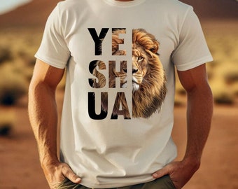 Löwe Yeshua PNG, christliches Shirt Sublimationsdesign (Instant Download)