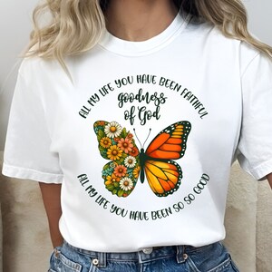 Goodness Of God PNG, Retro Christian Png, Religious Floral Png, Christian Png, Bible Verse Png, Jesus Png, Wildflower Christian, Png File