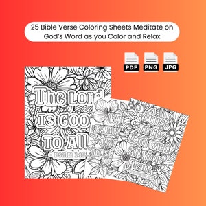 25 Christian Bible Coloring Pages for Adults and Teens - Printable Religious Coloring Sheets - Instant Digital Download Bible Verses ,Jesus