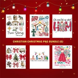 Merry Christmas Jesus Christian Png Bundle, Christian Christmas Png, Merry Christmas Png, Religious Christmas Png, Bible Verse, Jesus Png