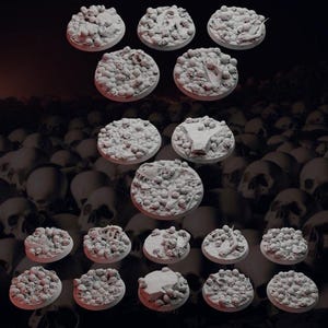 Round Skull Bases for Tabletop / Different Sizes