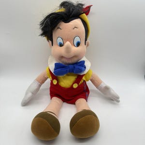 Mattel Disney Pinocchio Plüschtier Ruhestand Vintage 1992 Stofftier Spielzeug