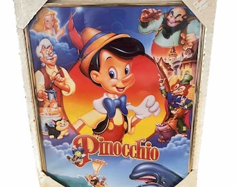 ヴィンテージオリジナル 1980 年代 ピノキオ ピンナップ ポスター