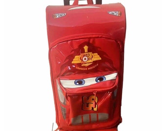 Disney Pixar Cars Lighting McQueen Carry On Suitcase W Lights Not Tested Travel