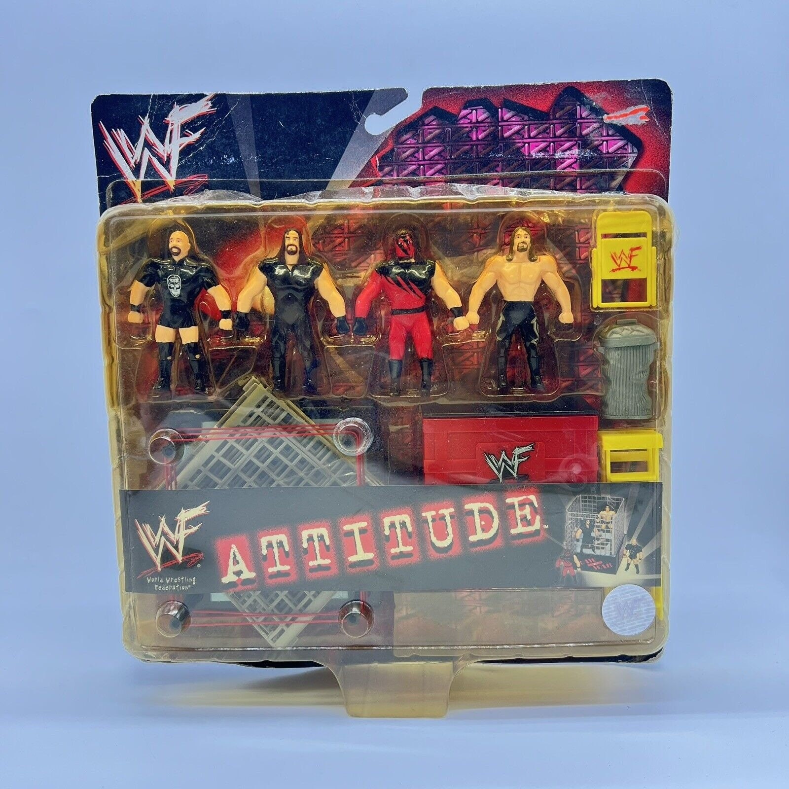 Just Toys WWF Micro Bend-ems Attitude Stone Cold Kane Edge