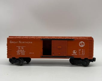 Lionel 6464-25 Great Northern Boxcar O Gauge Orange Postwar w Box