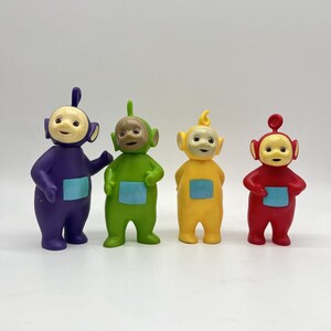 Hasbro Ragdoll Teletubbies Lot Laa Laa Po Dipsey Tinky Winky 1998 6" Vinyl Toys