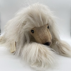 Vintage Anna Club Plush Afghan Hound Dog Stuffed Animal Toy With Tags