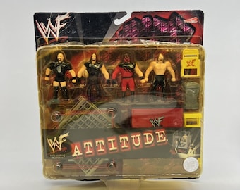 Just Toys WWF Micro Bend-Ems Attitude Stone Cold Kane Edge Undertaker Toys Lezen
