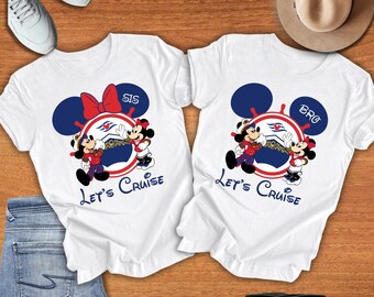 Custom Cruise Shirt,Disney Cruise Dad,Minnie Mouse,Mickey Mouse,Disney Cruise Bro,Mickey Ears,  Minnie Ears,Disney Cruise Sister, AN10030