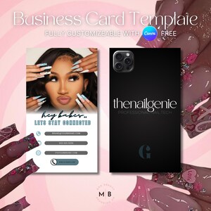 Plantilla de tarjeta de presentación, diseño de plantilla de tarjeta de presentación, plantilla de tarjeta de presentación de Instagram IG, estilista, pestañas, técnico de uñas, trenzas, tarjeta de pelucas