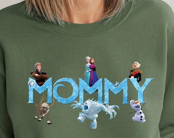 custom frozen sweatshirt, disney frozen sweatshirt, frozen mom dad bro sis shirt, personalized shirts, customize disney shirt, 121475