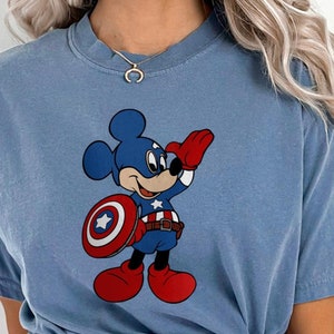 mickey mouse shirt, mickey mouse avengers shirt, mickey mouse captain america shirt, disney family shirts, disneyworld shirts, 122472