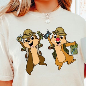 chip and dale, disney safari shirt, chip and dale safari shirt,chip and dale shirt, disney world, disneyland shirt, comfort colors, 121514