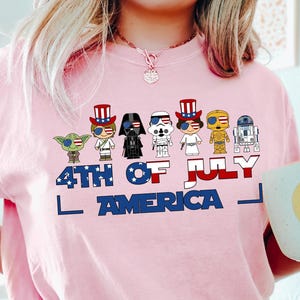 Star Wars America 4Th Of July Shirt, Comfort Colors Shirt, Disney Star Wars Shirt, 4Th Of July Shirt, Star Wars Characters Shirt, 121429