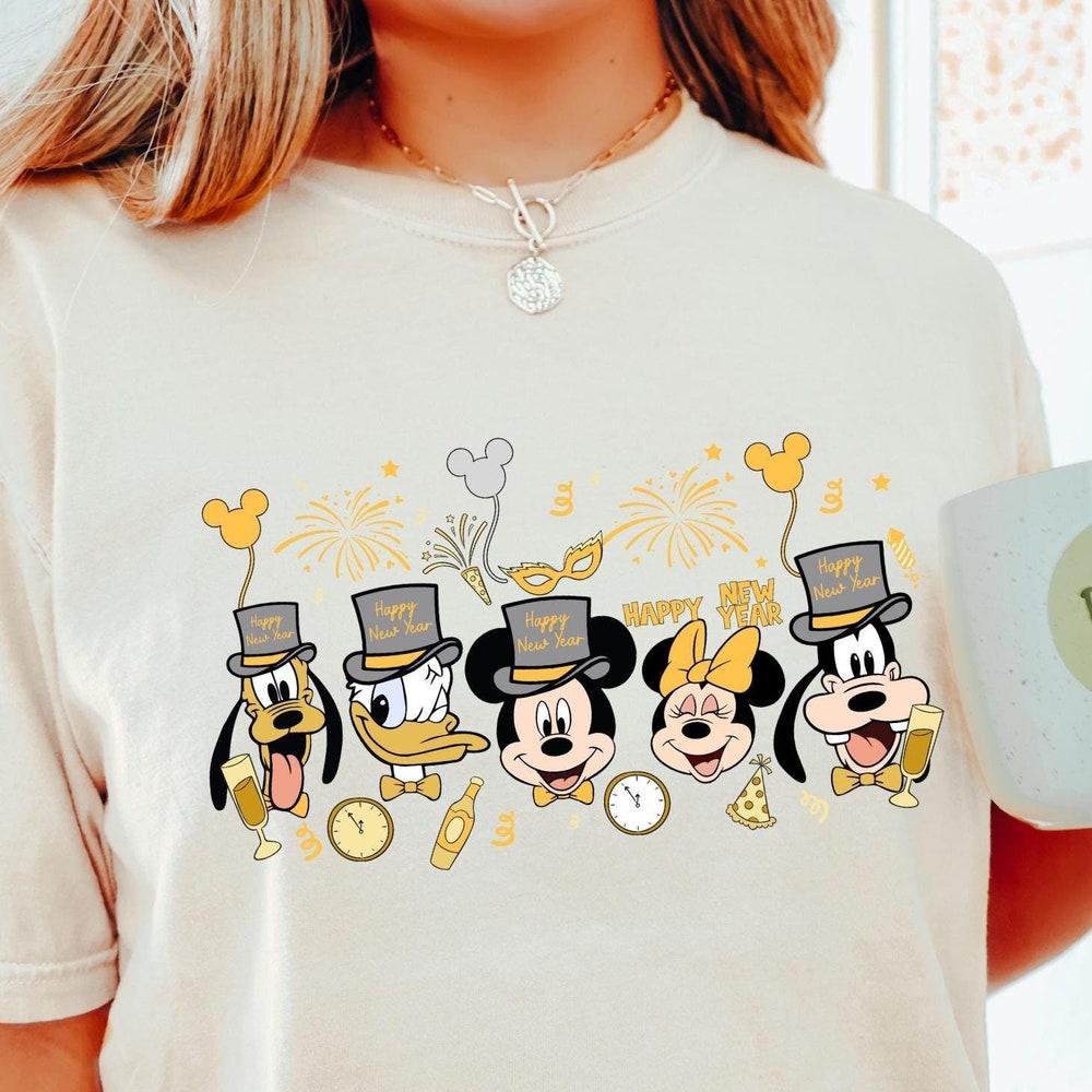 New Year Shirts, Disney New Year Family Shirt, Comfort Colors New Year Shirt, Mickey And Friends New Year, Disney Friends New Year, 122294 Teesummer