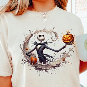 christmas party tee,nighmare before christmas, christmas tee, christmas disney, nightmare christmas,christmas classics,comfort colors,122181