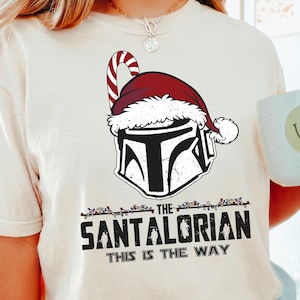 star wars christmas shirt, starwars santalorian shirt, disney christmas shirt, disney star wars shirt, comfort colors, 122222