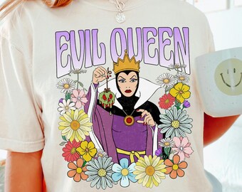 floral villains, villains shirt, disney villains, witch shirt, disney shirt, spooky shirt, disneyworld shirts, comfort colors, 122027