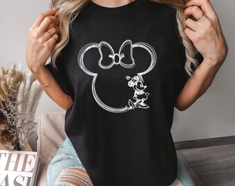 Vintage Mickey Minnie Shirts, Comfort Colors, Mickey and Friends Matching Shirt, Retro Disney Trip Shirt, Mickey Minnie Couple Shirt, 122900
