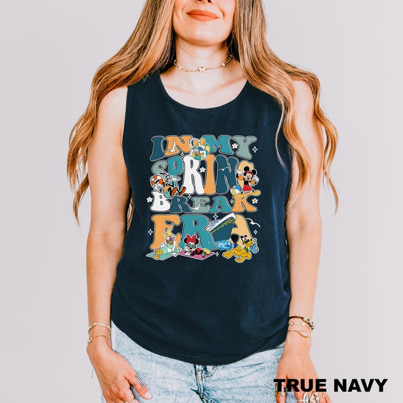 Disney in My Spring Break Era Tank Top, Disney Friends Tank Tops ...