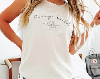 mickey mouse tank top, disneyword tank top, disneyworld shirts, cotton tank top, disney tank top, comfort colors, 121135