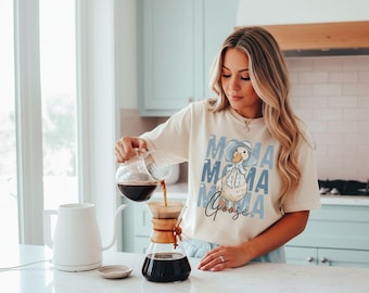 Mama Goose Shirt, Coquette Bow Silly Goose Shirts, Mother's Day Cute Mom Tee, 125206