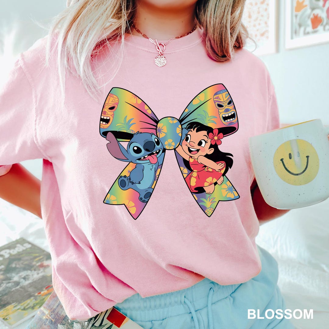 Lilo and Stitch Shirt, Summer Vibes Shirt, Stitch Coquette Shirt